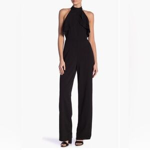 BEBE Black Halter Neck Jumpsuit from NORDSTROM - Size 12